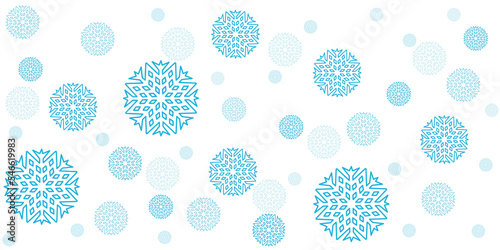 Snowflakes pattern background