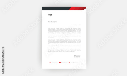 Business corporate Letterhead Template Design