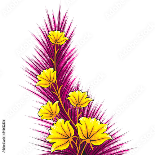 creative flower figure vector illustration design