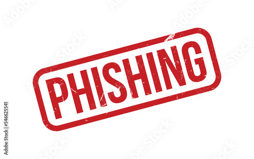 Phishing Rubber Stamp Seal Vector
