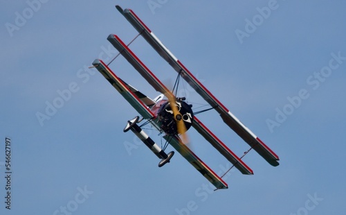 Foto Fokker DR1 Triplane at Old Rhinebeck Aerodrome Rhinebeck NY.