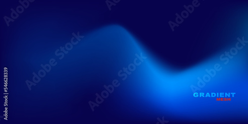 Blue gradient mesh beautiful background