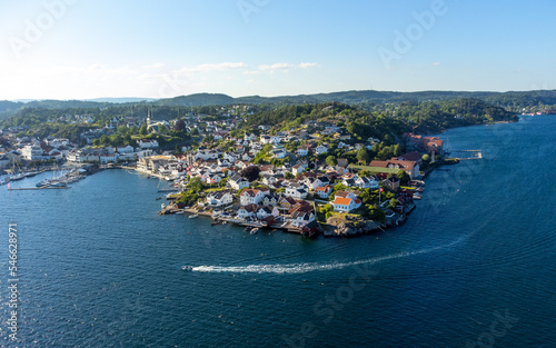 Grimstad City in South Norway photo