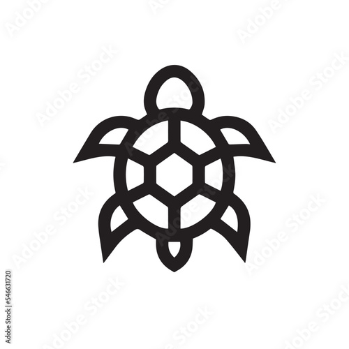 turtle icon vector. Linear style sign for mobile concept and web design. turtle symbol illustration. Pixel vector graphics - Vector. 