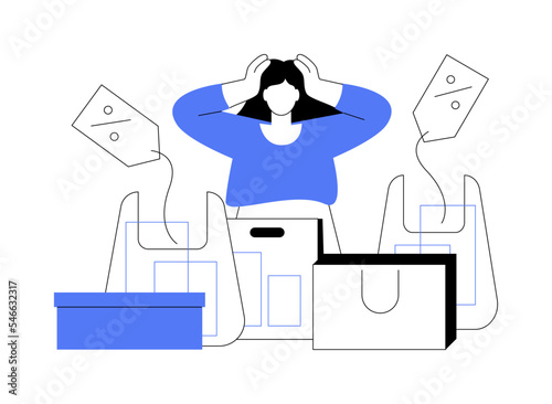 Purchasing habits abstract concept vector illustration.