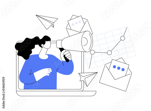 PR abstract concept vector illustration.