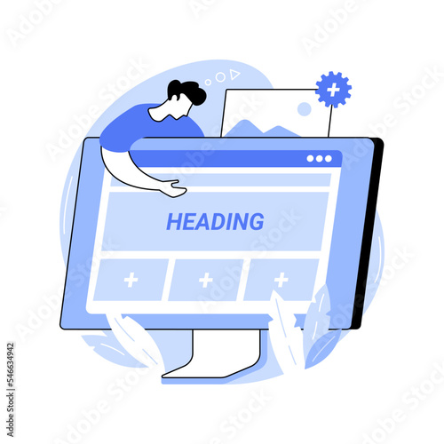 Website builder isolated cartoon vector illustrations.