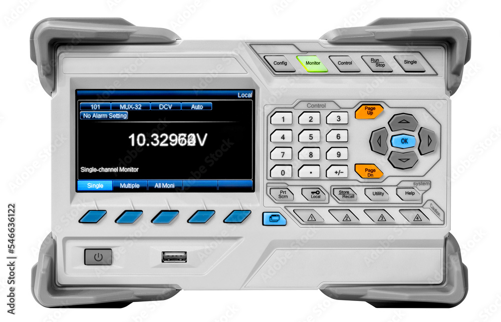 Modern mixed signal oscilloscope in laboratory Modern mixed signal oscilloscope in laboratory