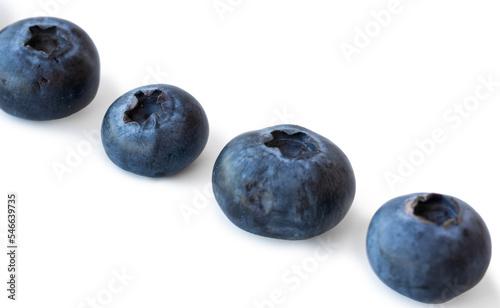 blueberry berries on a white background