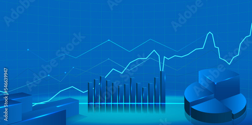 
3d web background with effect, colorful technology futuristic background with glowing particles.