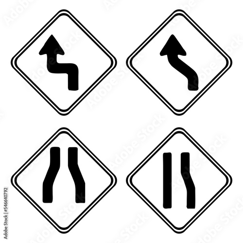 Traffic signs. illustration traffic signs design , isolated symbol
