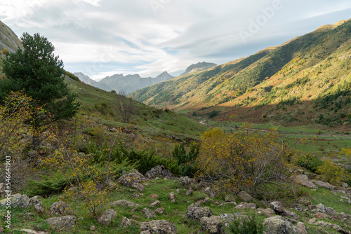 Western Valleys Natural Park in the Pyrenees mountains Huesca Aragon Spain photo