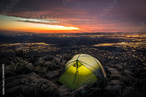 Camping On The Edge Of Civilization With Dramatic Sky photo