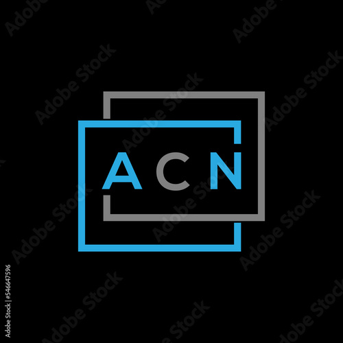 ACN letter logo creative design. ACN unique design.
