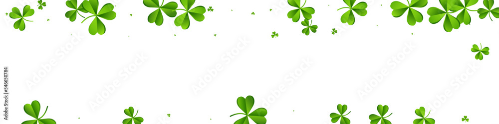 Green Clover Wind Vector White Panoramic Green Clover Wind Vector White Panoramic