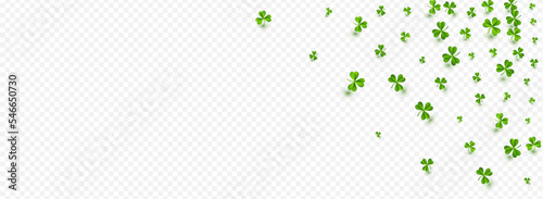 Bright Clover Stream Vector Transparent Panoramic