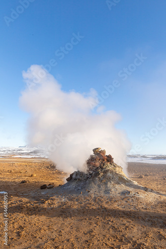Geothermal Steam in Myvatn Iceland