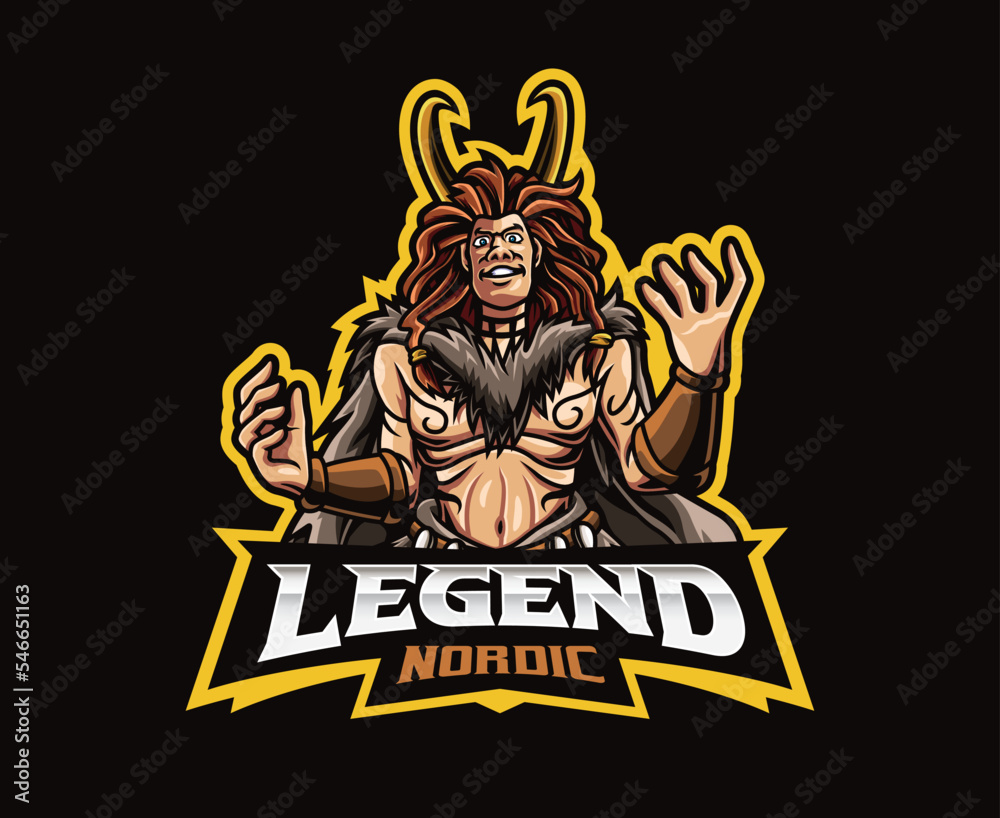 Loki mascot logo design