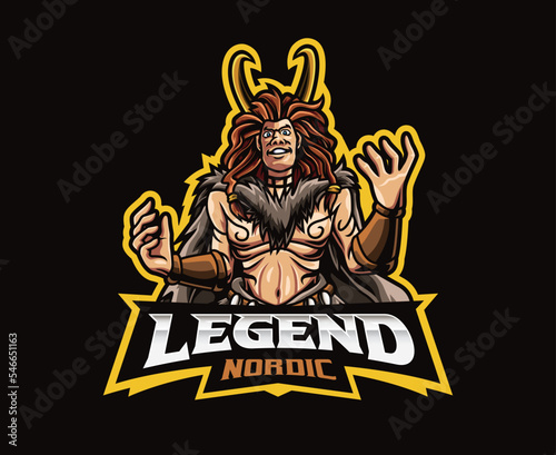 Loki mascot logo design