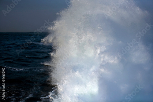 The wake of the high speed Cat ferry
