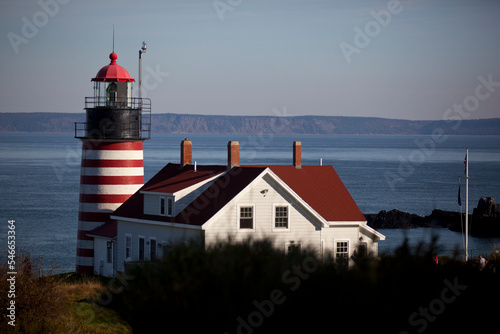 A lighthouse in Maine. photo