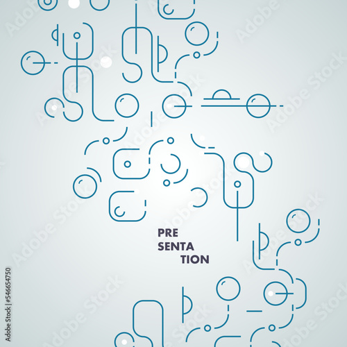 Geometry technology connect. Abstract poster design. Vector objects shapes. Figures minimalist modern decoration. Background for web and branding and patterns