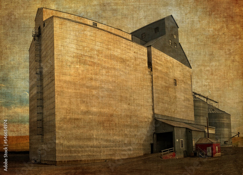 Palouse Grain Silo with Texture