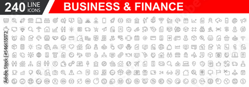 Fotografiet Big set of 240 Business icons