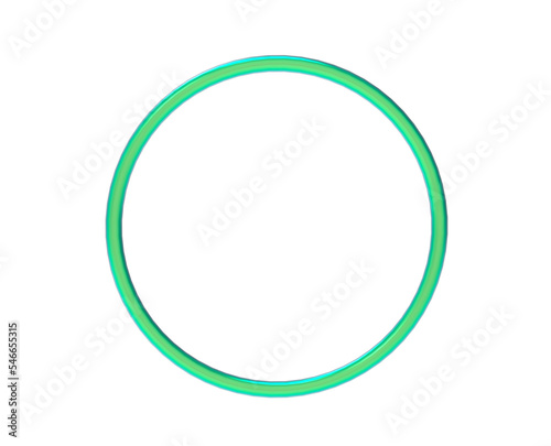 abstract green circle 3d