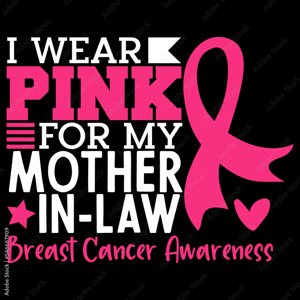 I wear pink for my mother in law design I wear pink for my mother in law design