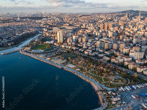 aerial view of kadikoy, istanbul photo