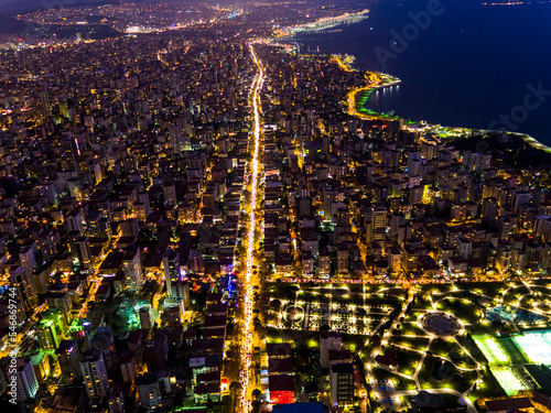 Baghdad street from the sky photo