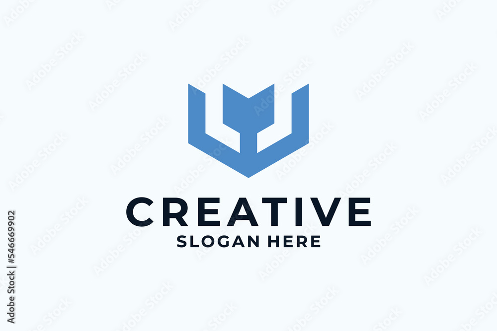 Initial letter W logo design inspiration. Initial letter W logo design inspiration.