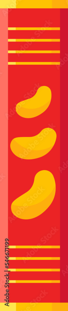 Chips flat icon Snack Vending products Chips flat icon Snack Vending products