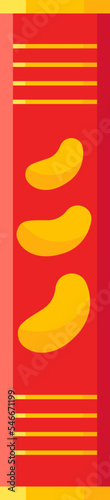 Chips flat icon Snack Vending products