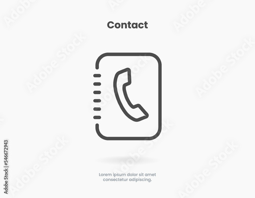 Set contact icon simple line style communication icons. Message chat messaging chatting phone talking location internet people mail inbox icon symbol sign for UI UX website mobile app.