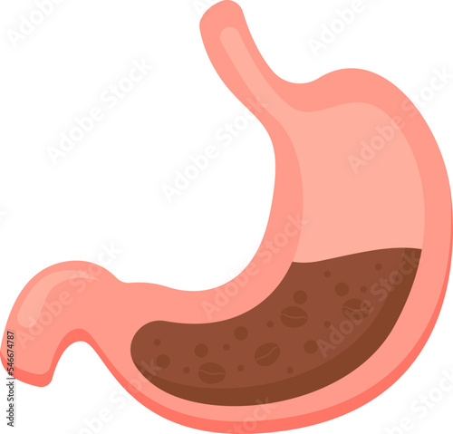 Heaviness in stomach flat icon Human internal organ