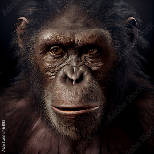Slika na platnu portrait of a chimp