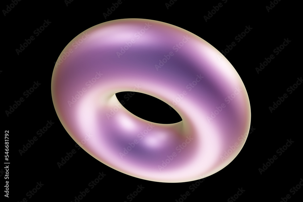 Geometric shape. Holographic 3d shape. 3d rendering. Geometric shape. Holographic 3d shape. 3d rendering.