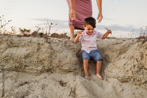 Young boy at beach