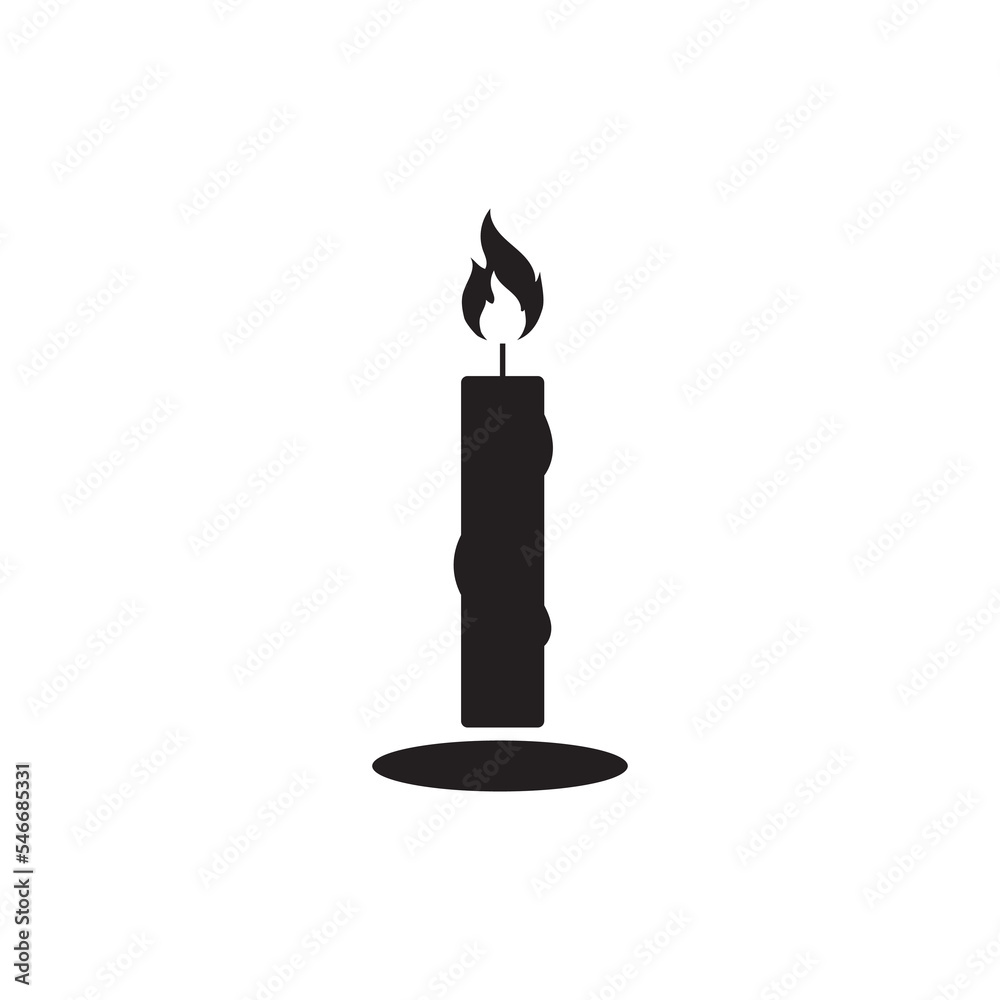 Candle Vectors Illustrations icon background Candle Vectors Illustrations icon background