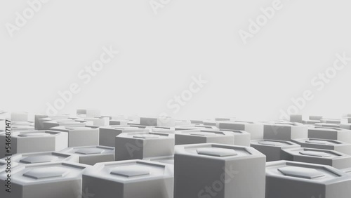 abstract polygon moving background loop