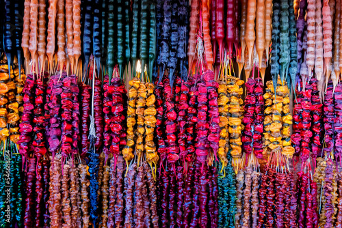 Georgian national sweets and food and confection