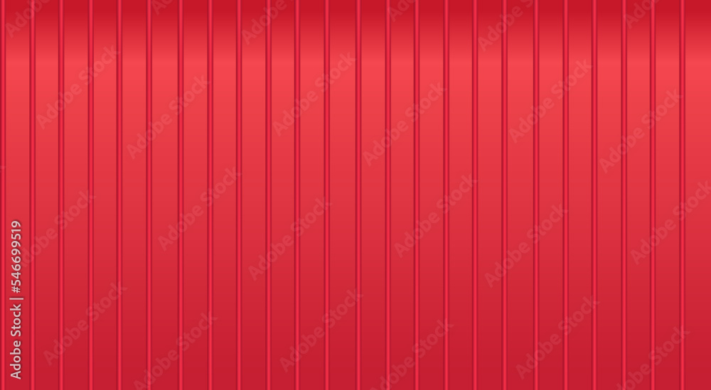 Vector Red Metal Roof Siding Warehouse Metal Wall Texture Sea Cargo