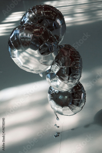 Silver balloons