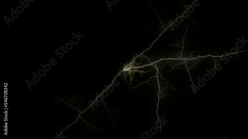 video yellow lightning storm, energy, nature