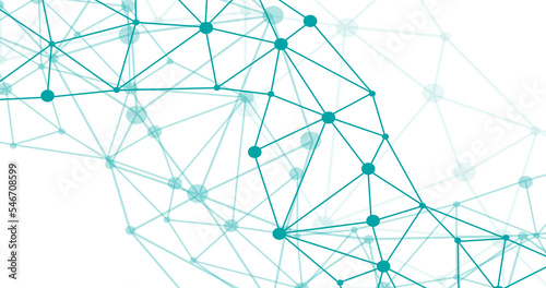 transparent polygon lines and connecting dots abstract background illustration