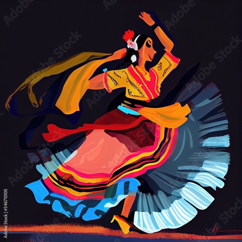 traditional dancer in action