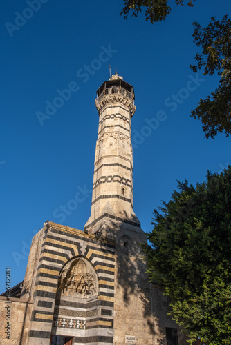 ulucami. grand mosque and historical minaret. adana, turkey. 