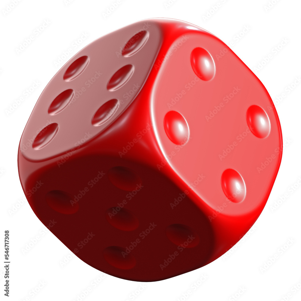Dice 3d red Dice 3d red